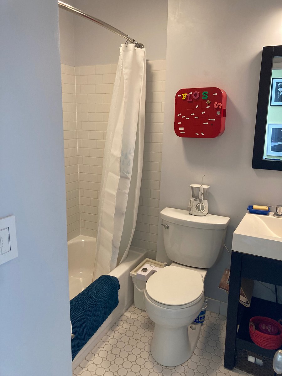 Full bath with rain shower