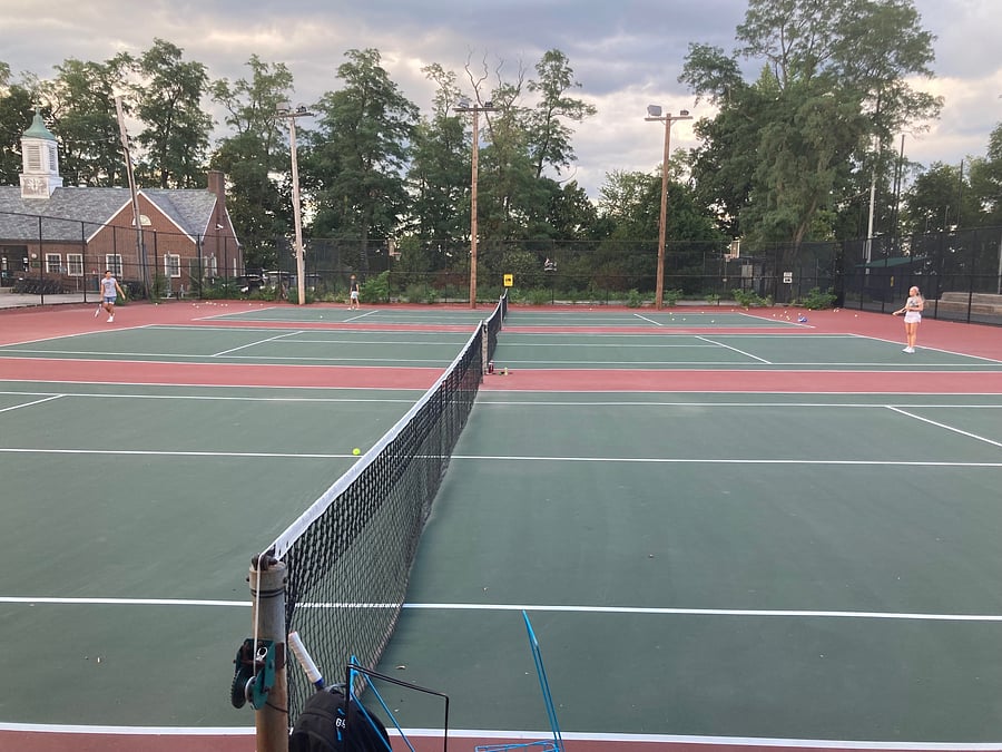 Glacken Field: tennis courts