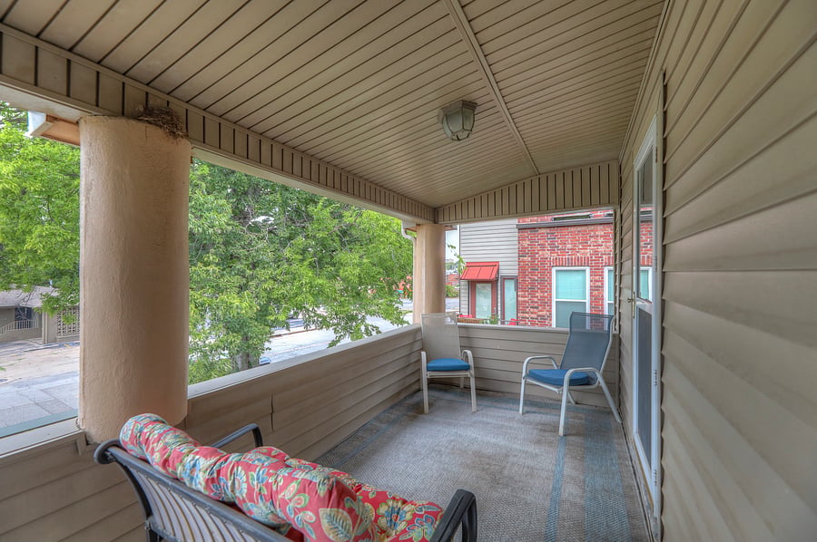 Your own private balcony off the primary BR