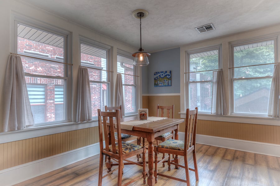 Dining area with table for 4