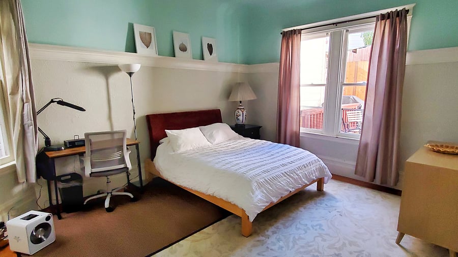 Bedroom #2. Window to back area. Window. Desk and dresser included.