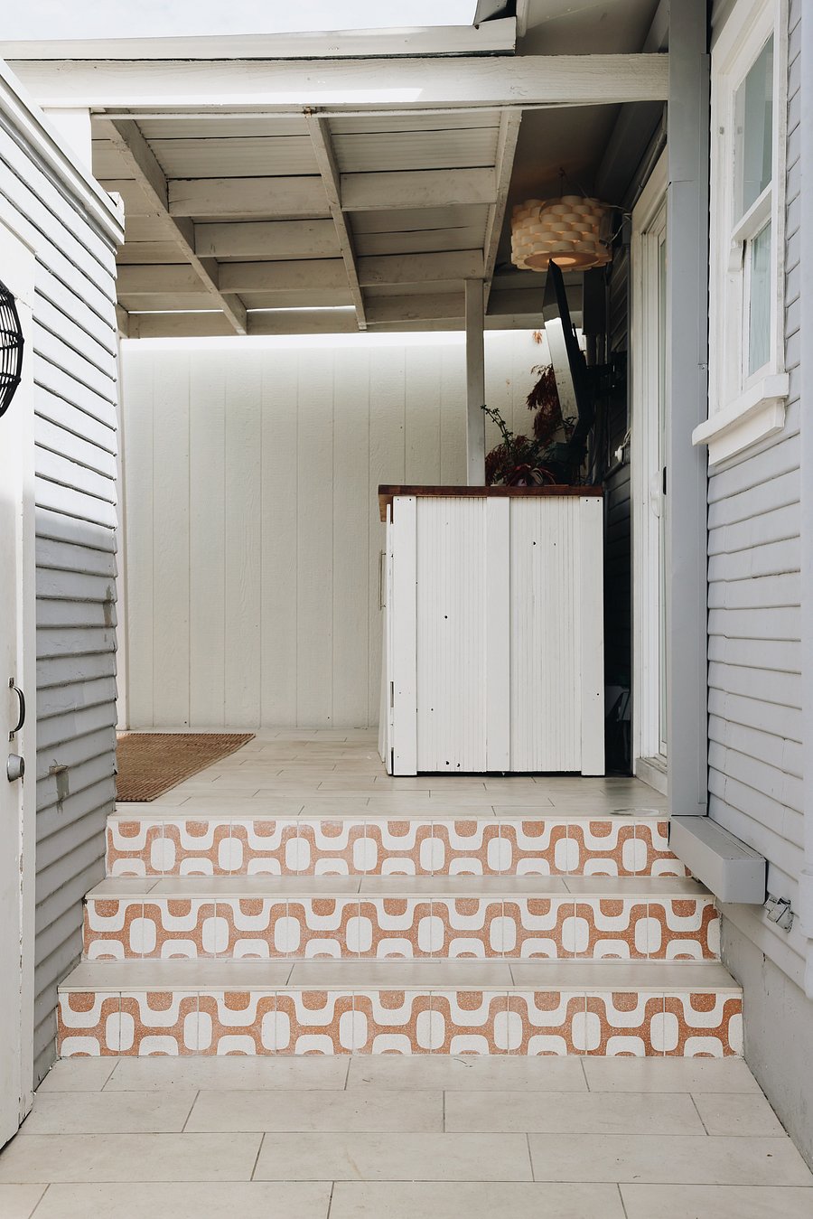 Walkway with Tesselle tile accents.