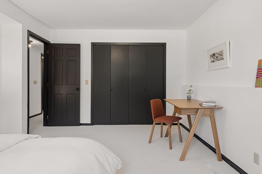 Each bedroom on the ground floor is furnished with a desk for work from home flexibility.