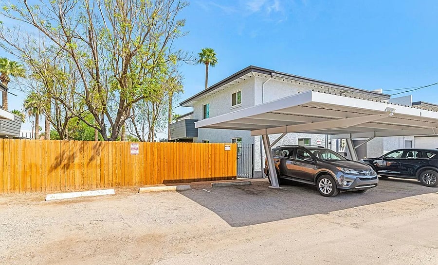 Reserved covered carport - EV charging available