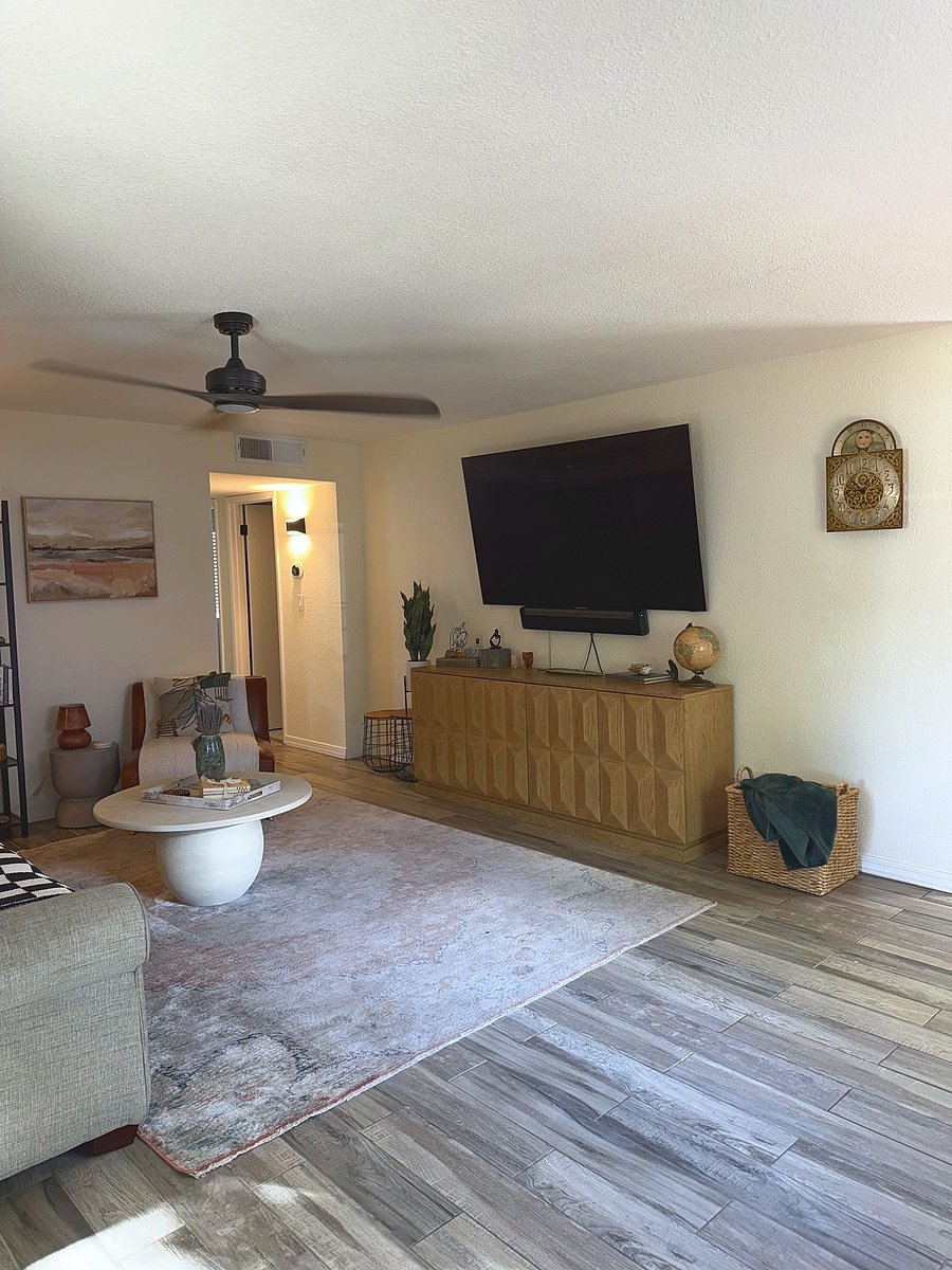 Living room with Smart TV