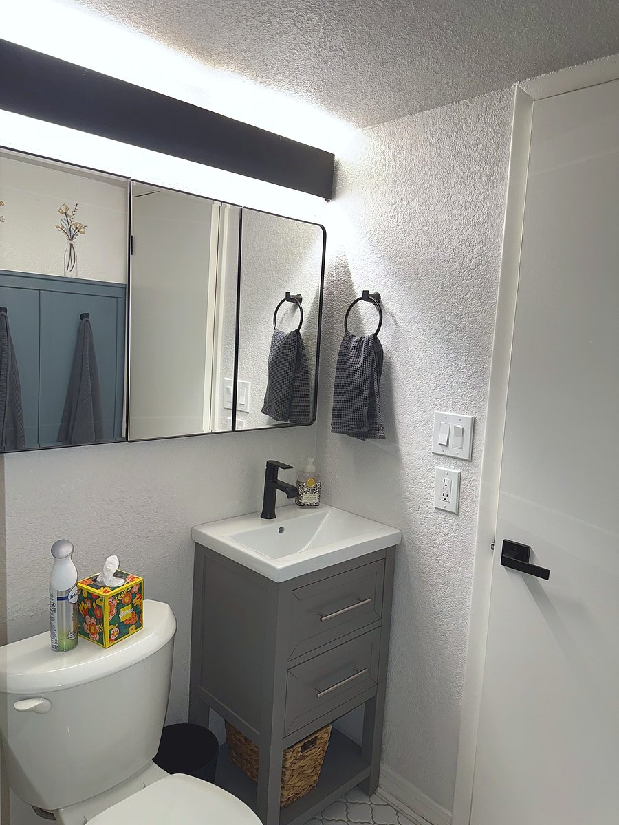 Updated bathroom vanity