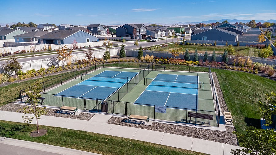 Pickleball courts in neighborhood.