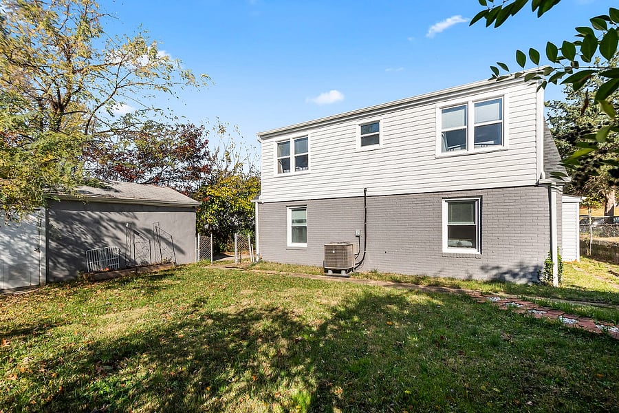 Fenced backyard perfect for pets, outdoor fun, or letting kids explore safely.