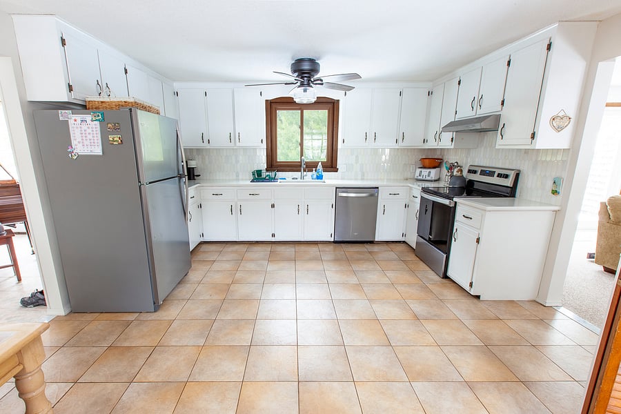 Kitchen with new appliances and all kitchen essentials!
