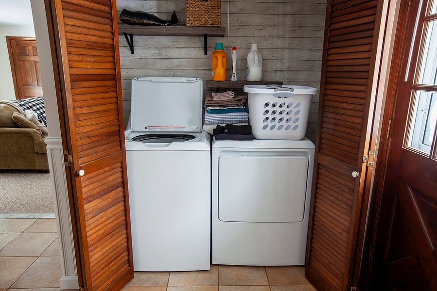 New Laundry Units - first floor closet in Kitchen