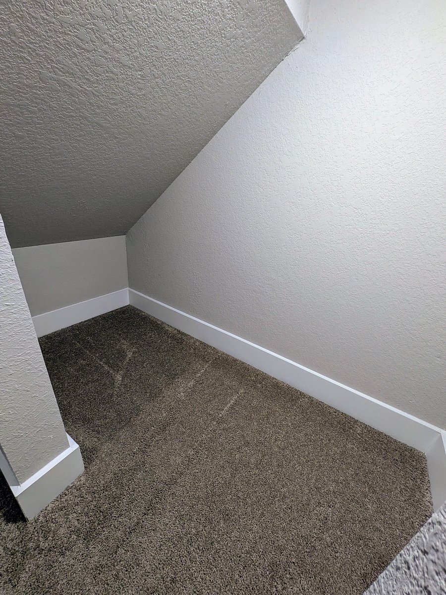 Under stair storage accessed through primary closet