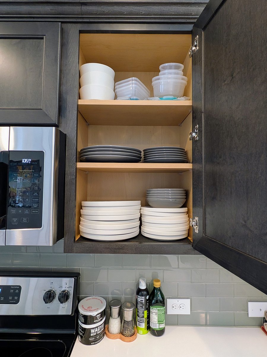 Plenty of plates, bowls, and food storage containers