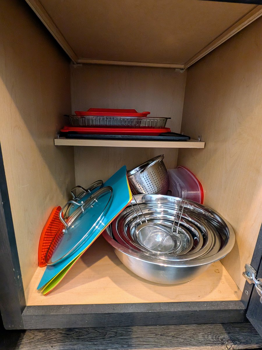 Mixing bowls, cutting boards, and other bakeware