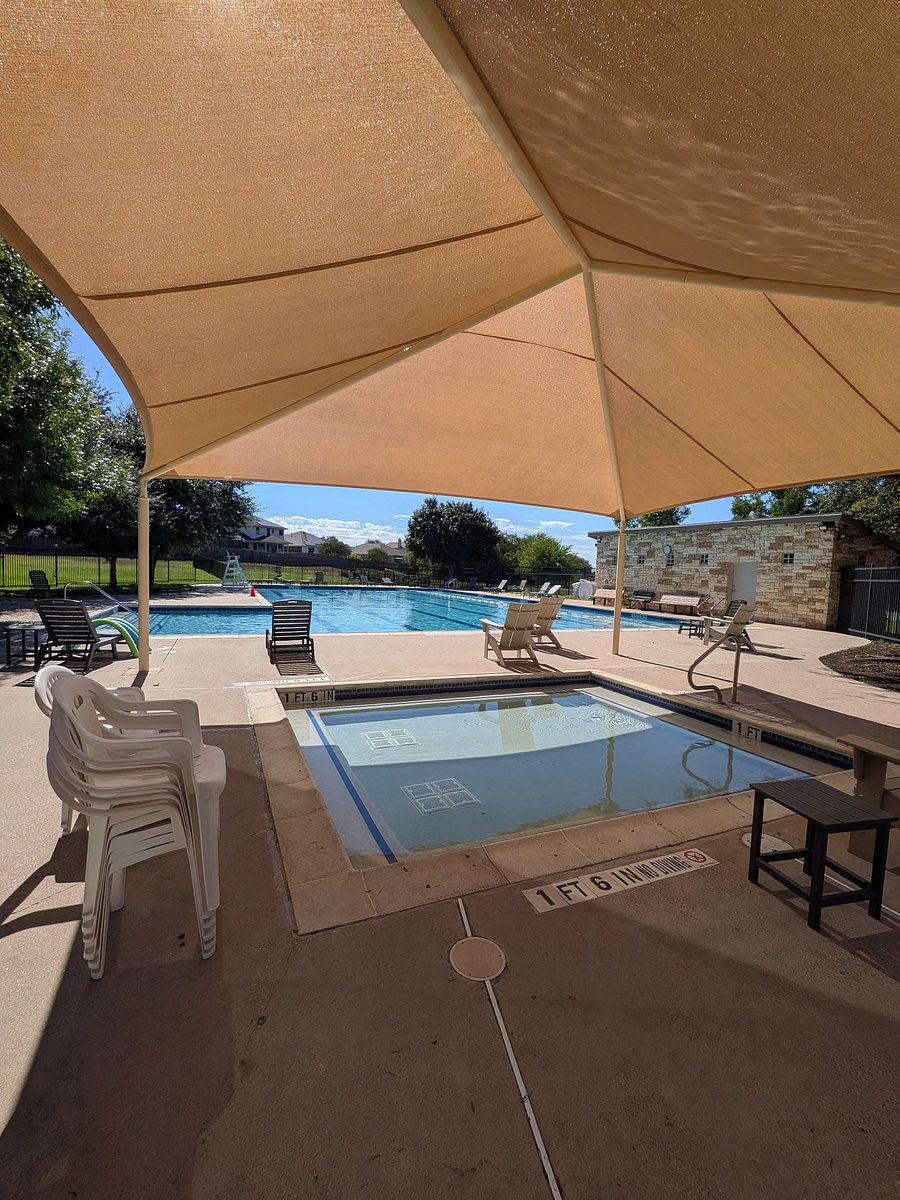 Gated community pool with small toddler pool open April through October
