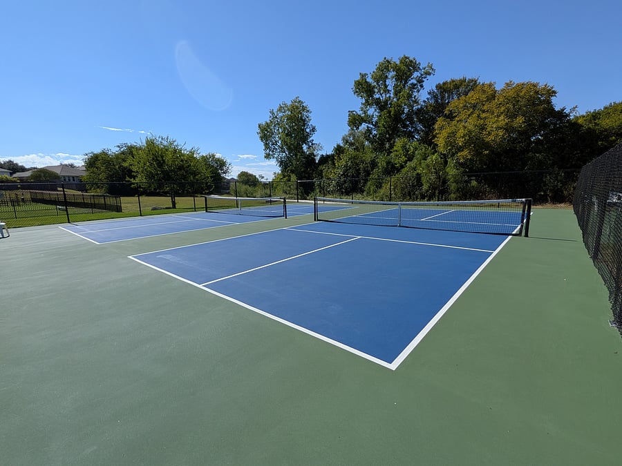 Gated community pickleball courts open year round