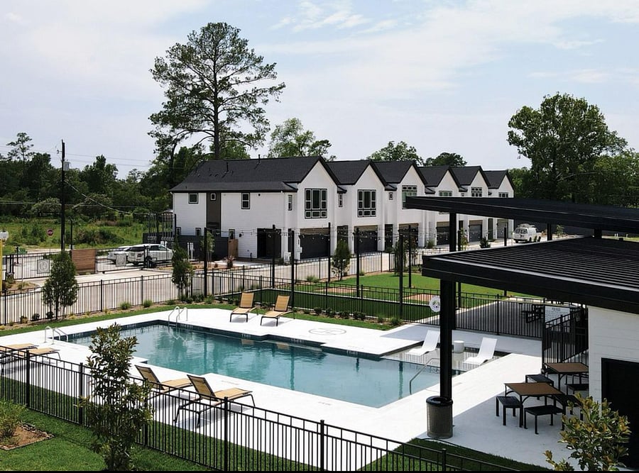 Poolside loungers and a shaded pavilion for lazy afternoons.