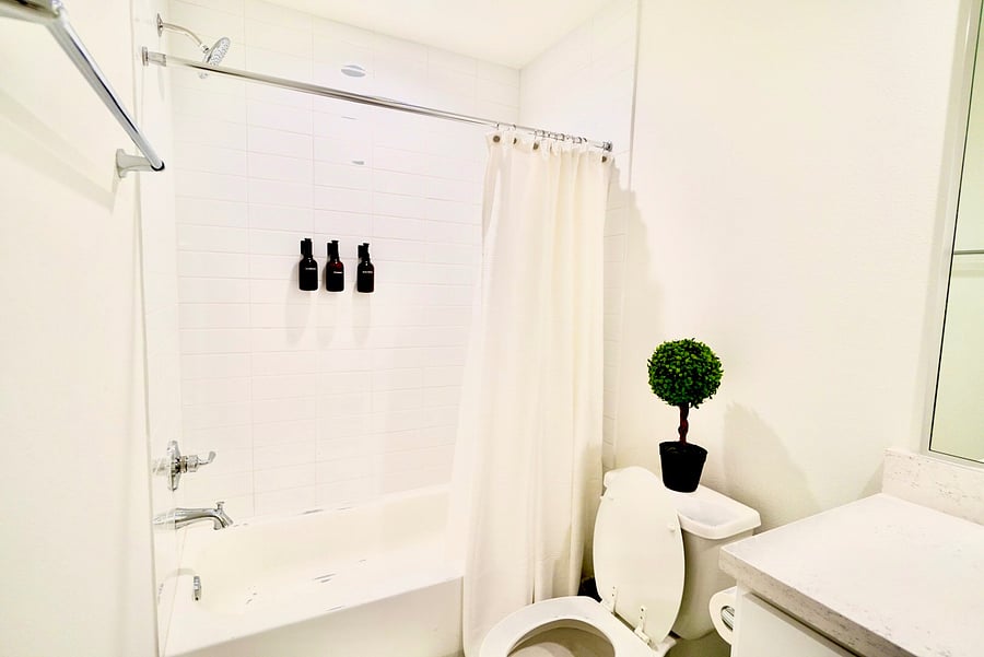 Private full bathroom, never shared.