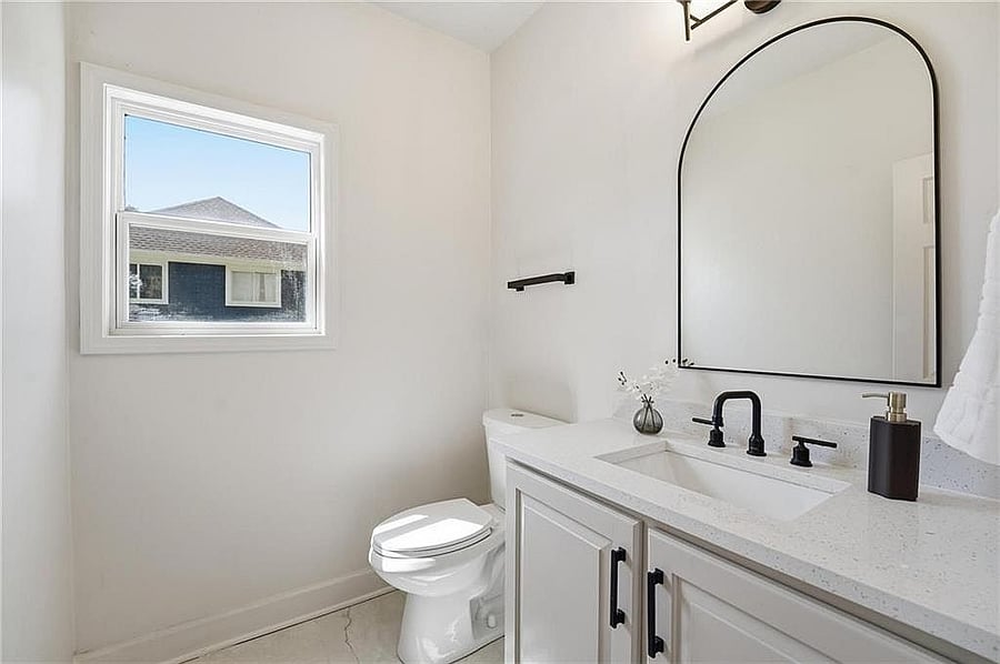 Main-level half bath