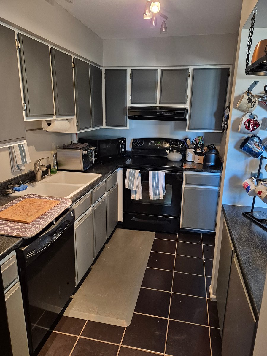Kitchen (dishwasher,electric stove, microwave,toaster oven)