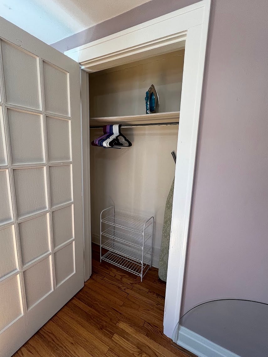 Large closet in the second room.