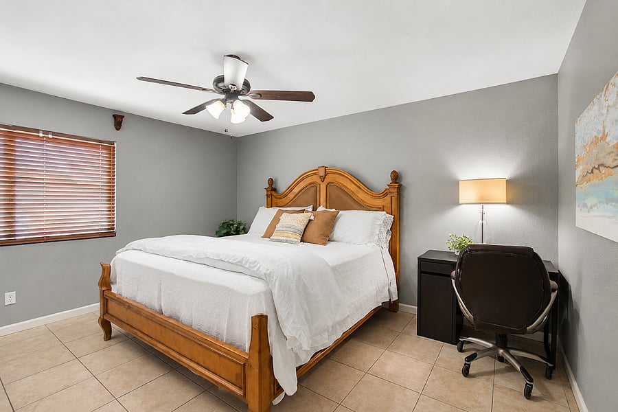 Melt into the premium king bed for a restorative night of deep sleep.