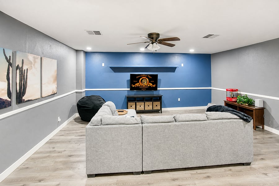 Treat the family to a premium movie night with plenty of comfortable seating and fresh popcorn right at hand.