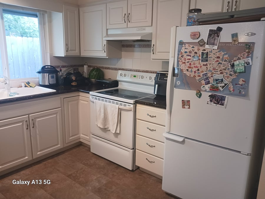 Kitchen, includes dishwasher, microwave and kitchen essentials