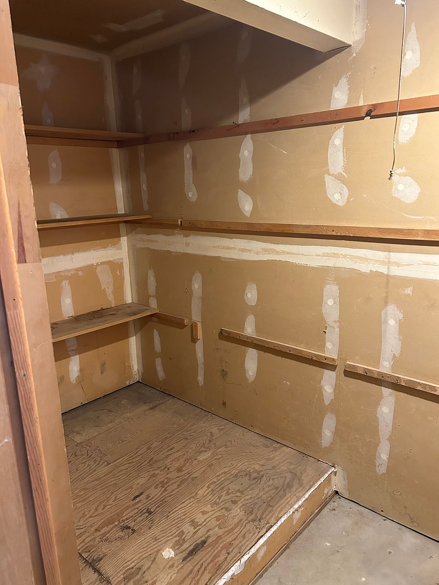 Lockable private storage room in the Garage