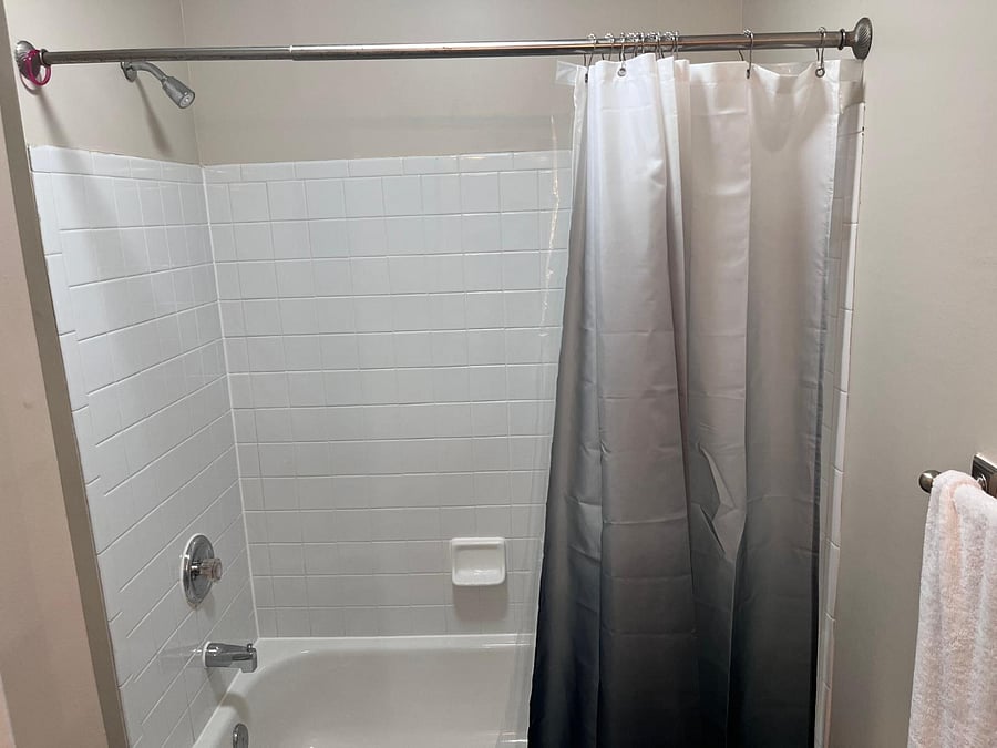 Shared full bath for room 1 &2 upstairs.