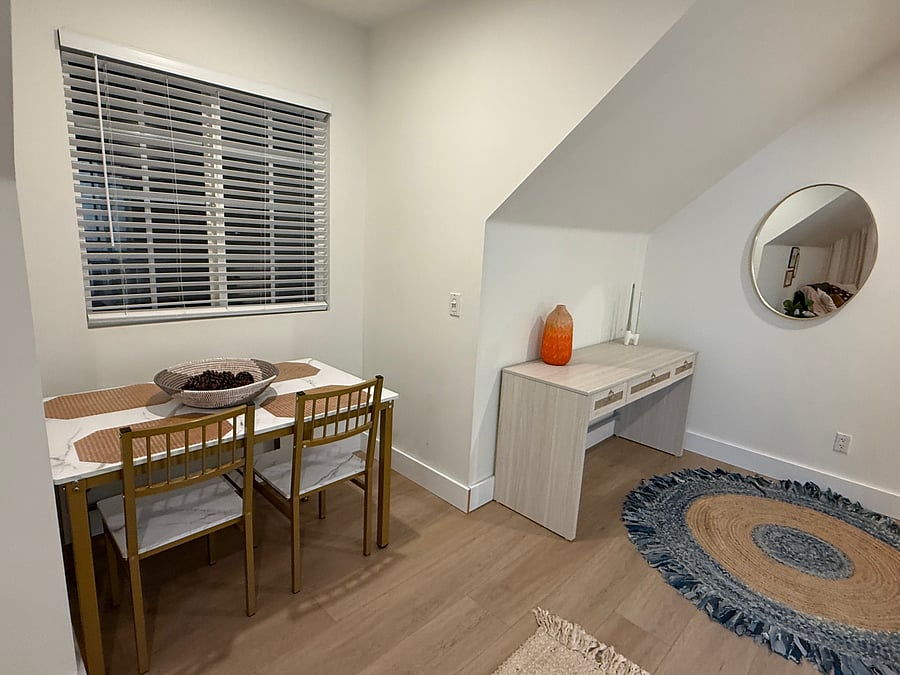 Dining area and work space