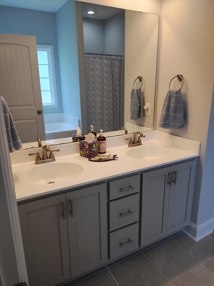 Master bath with double sinks
