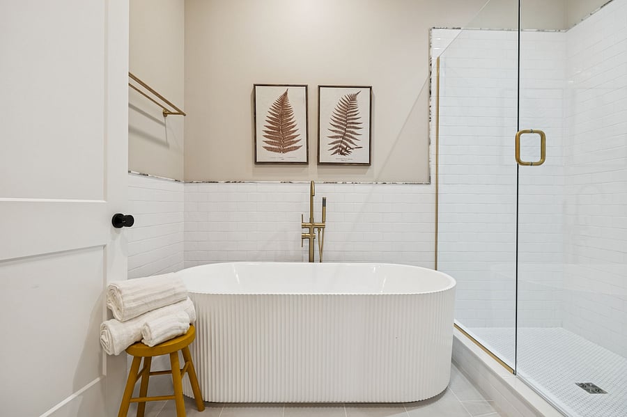 Tub in Second Floor Primary Bathroom