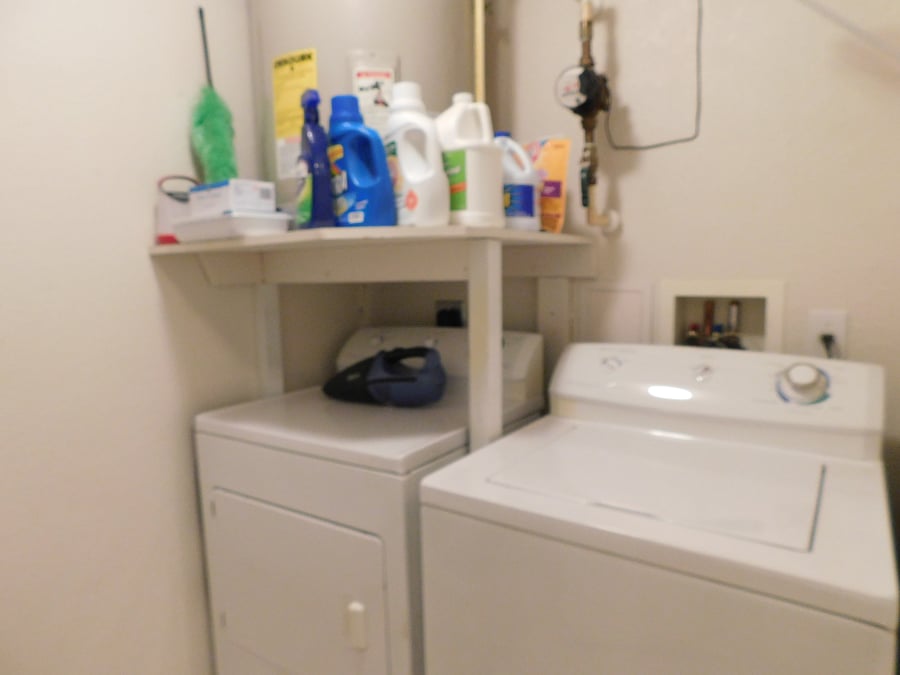 Inside laundry room