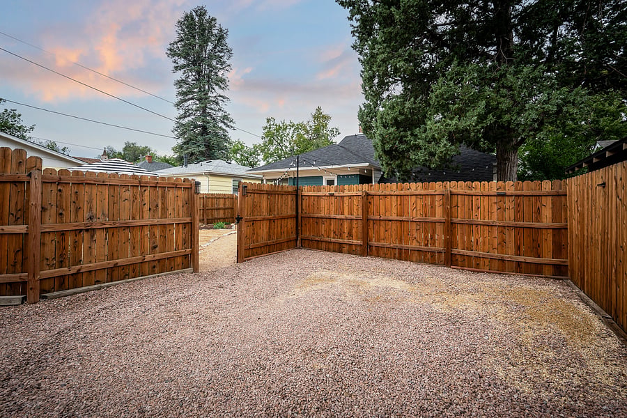 Need off-street parking for two cars? No sweat! Plenty of space for two vehicles with a lockable fence door that provides access to your backyard.