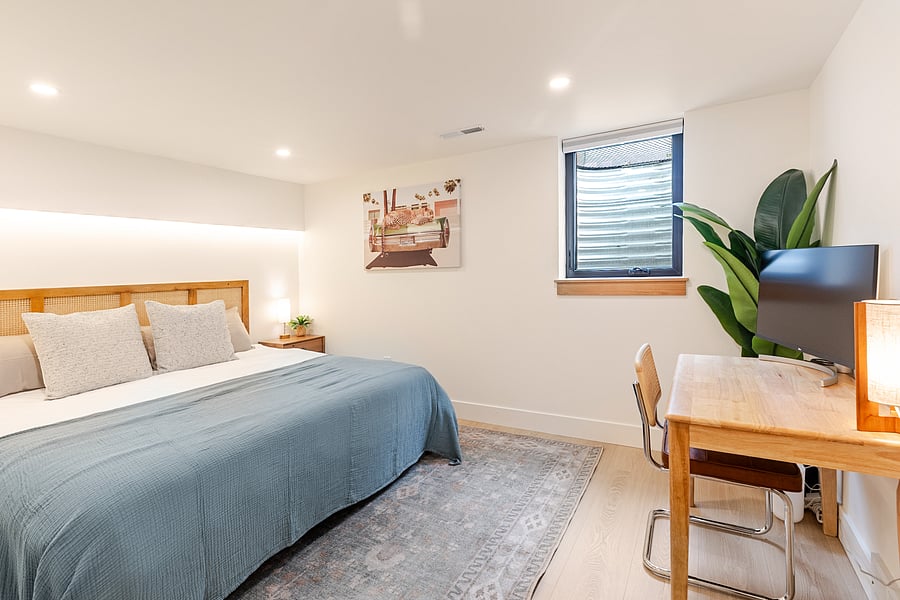 Basement master king bedroom 4