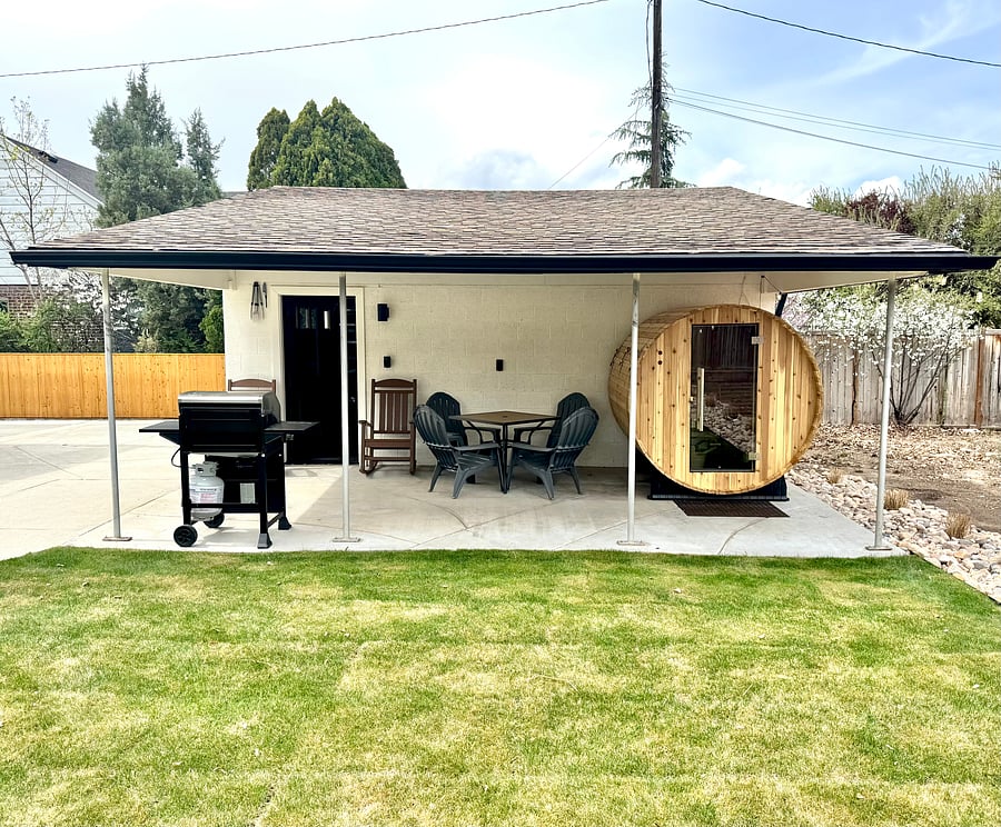 Backyard patio