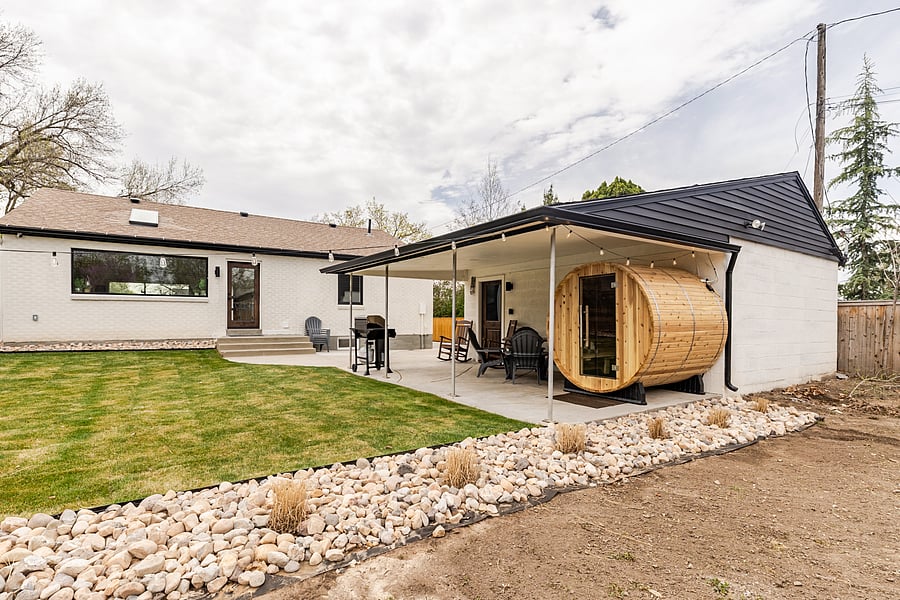 Backyard patio