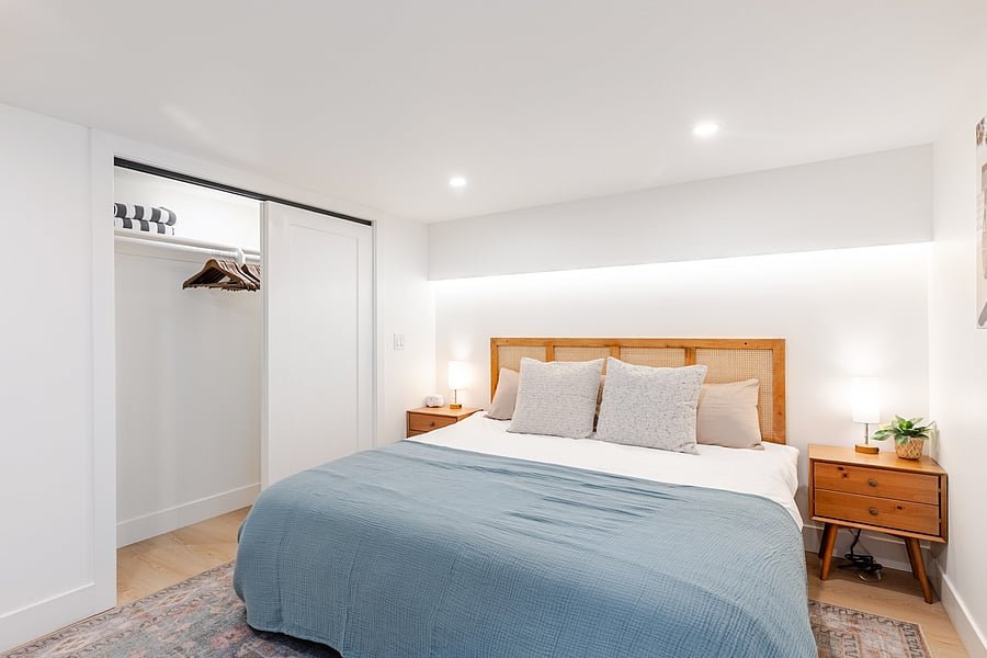 Basement master king bedroom 4