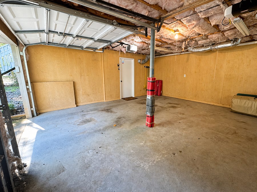 2 car garage with automatic garage door opener included
