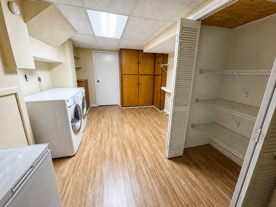 Laundry + storage