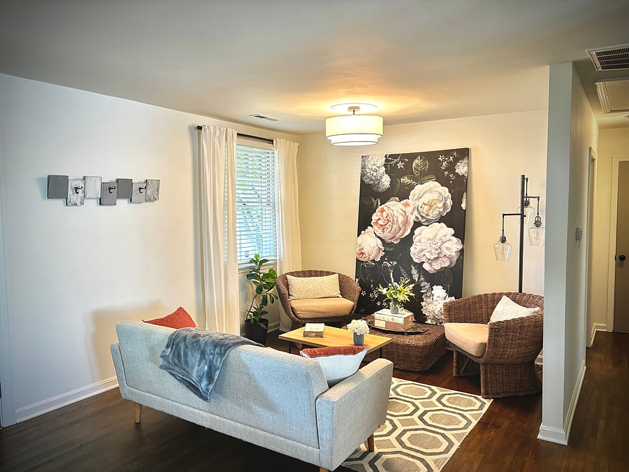 First level living room area