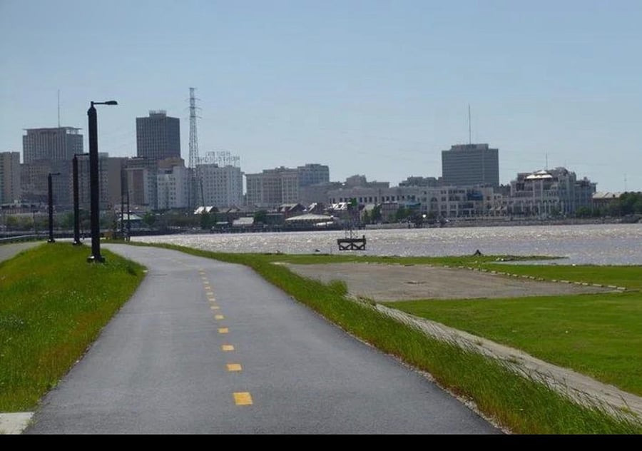 Biking a jogging path 5 min walk from my house