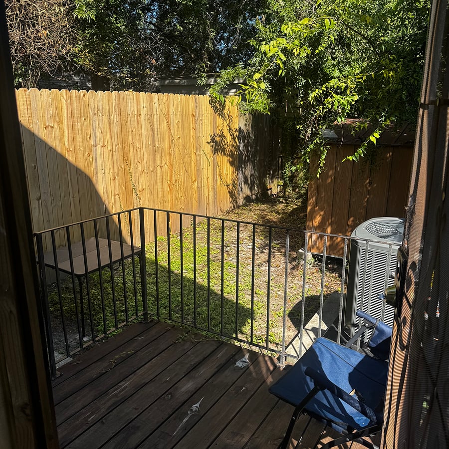 Your own private entrance and private backyard!