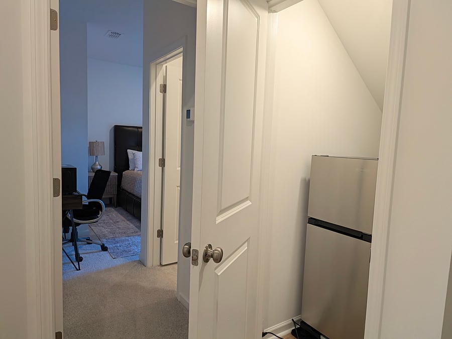 Additional view from the hallway right outside the suite.