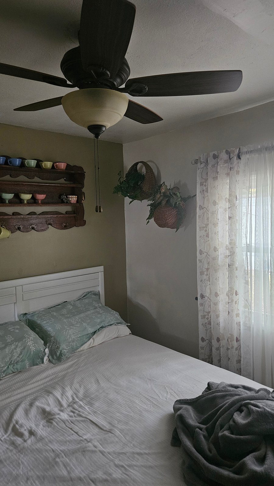 Rental room (room is rented right now so bedspread is not on bed)