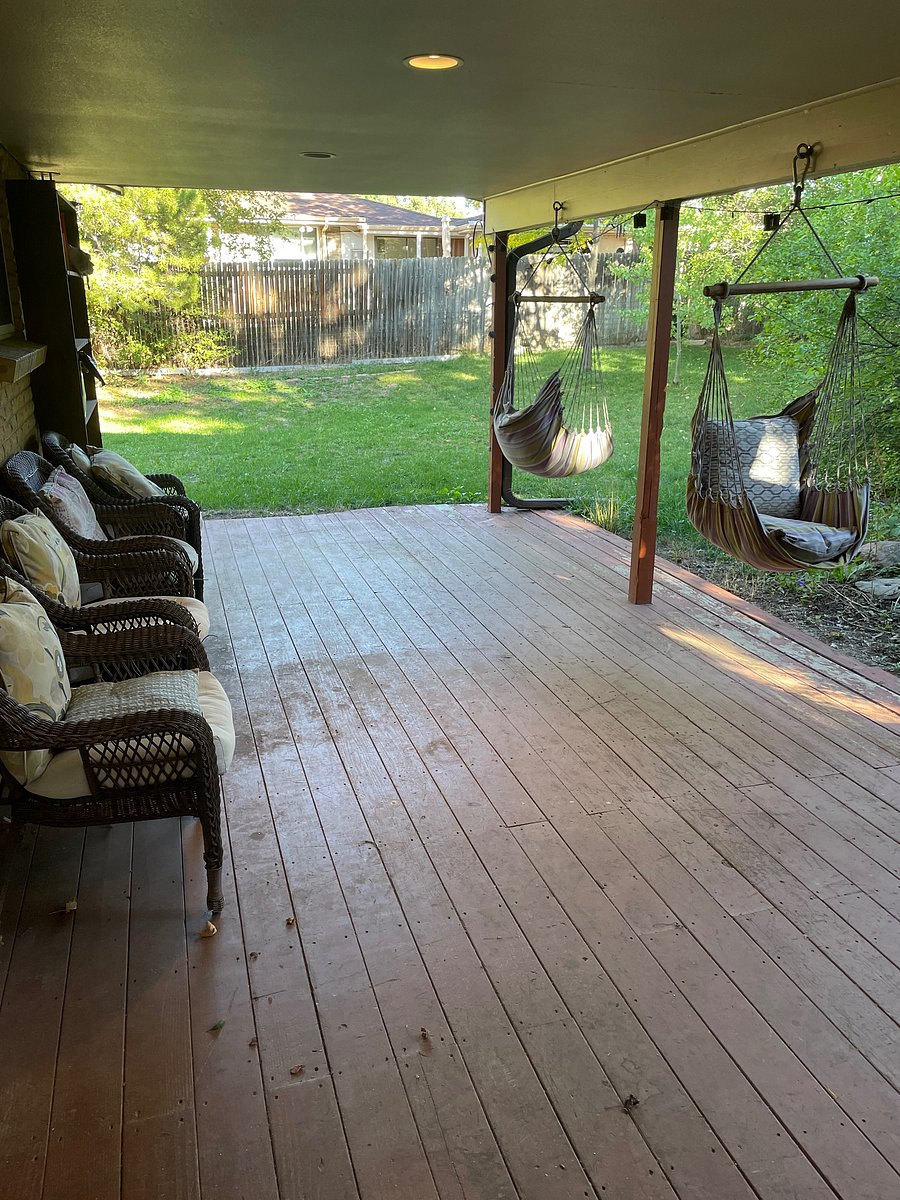 Covered backporch for relaxing