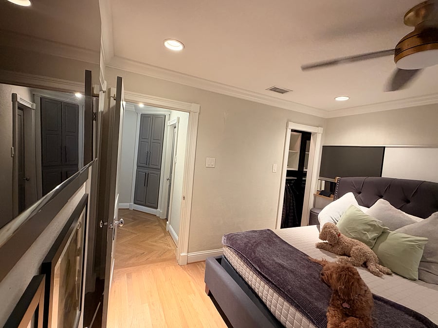 Your bathroom is adjacent to your room