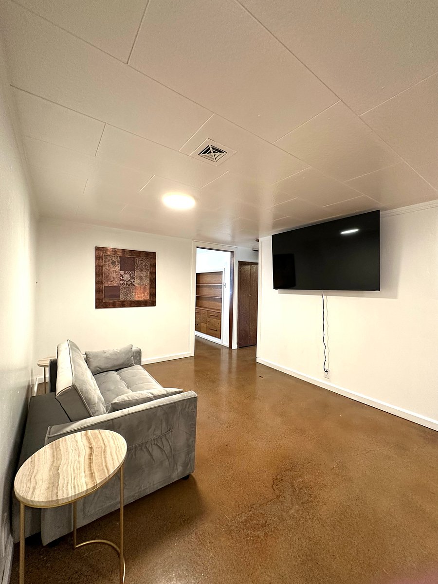 Downstairs entertainment room