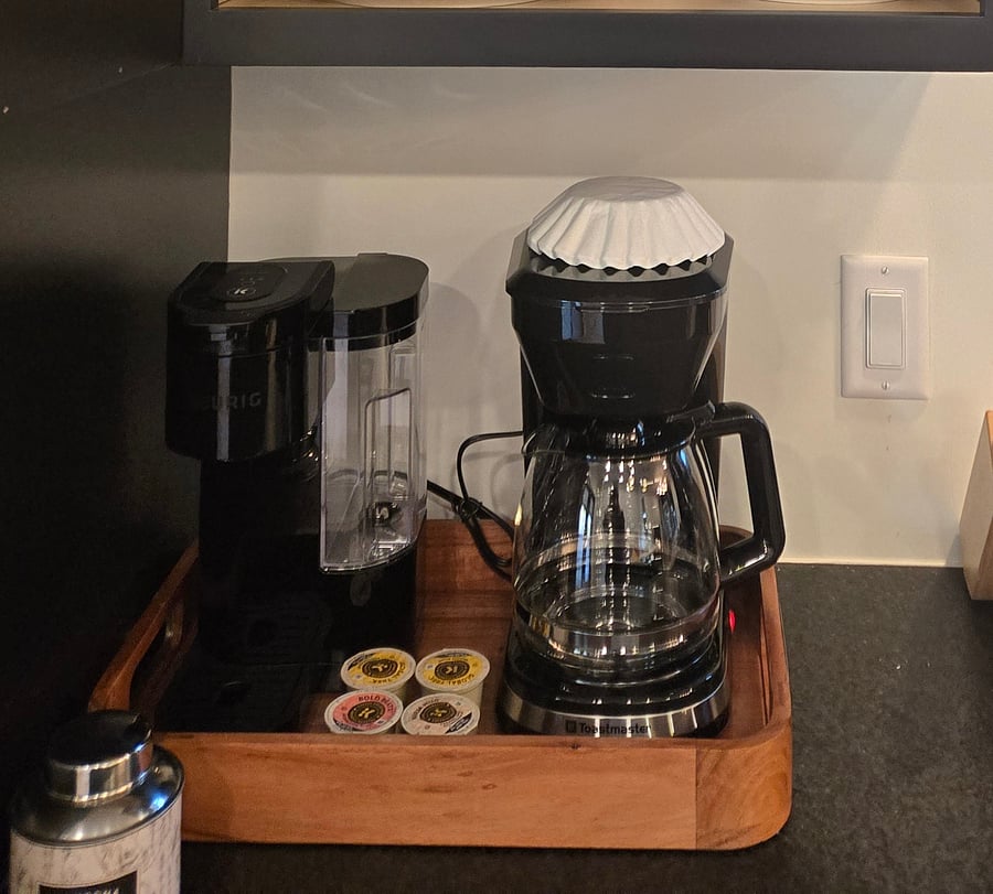 Coffee and Tea Station with water boiler available.