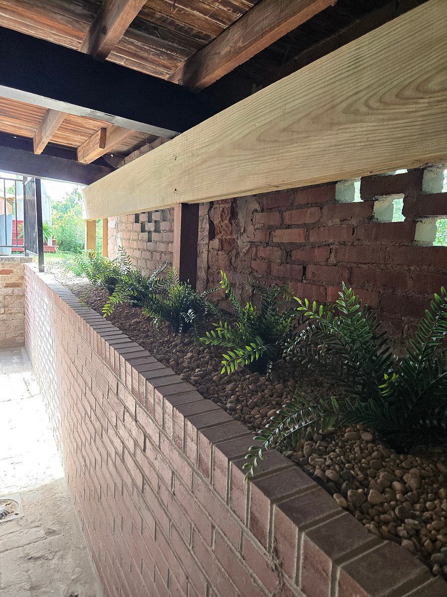 This is a view under the deck area where you will find the entrance to the lower level of the property